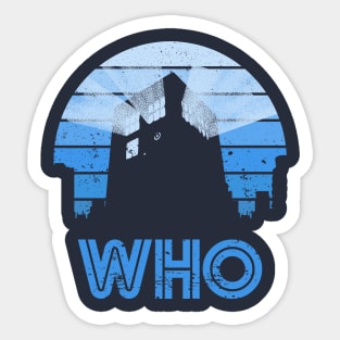 Retro Who Sticker